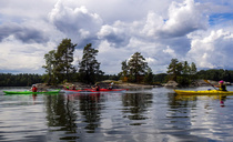Ryhmässä melominen on mukavaa.
